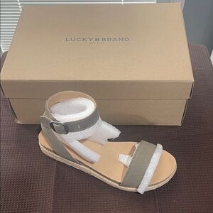 Lucky Brand Kids Sandals - Tan and Gray